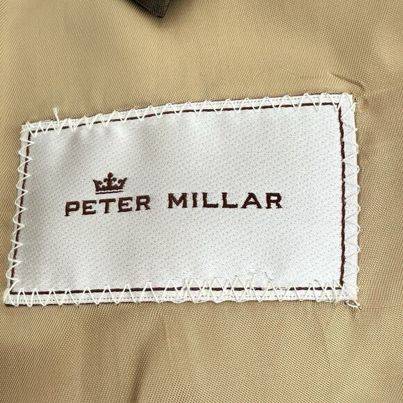 Peter Millar Crown Crafted Wool Sport Coat Blazer Men 44R Harrison Glen Plaid - Picture 11 of 16